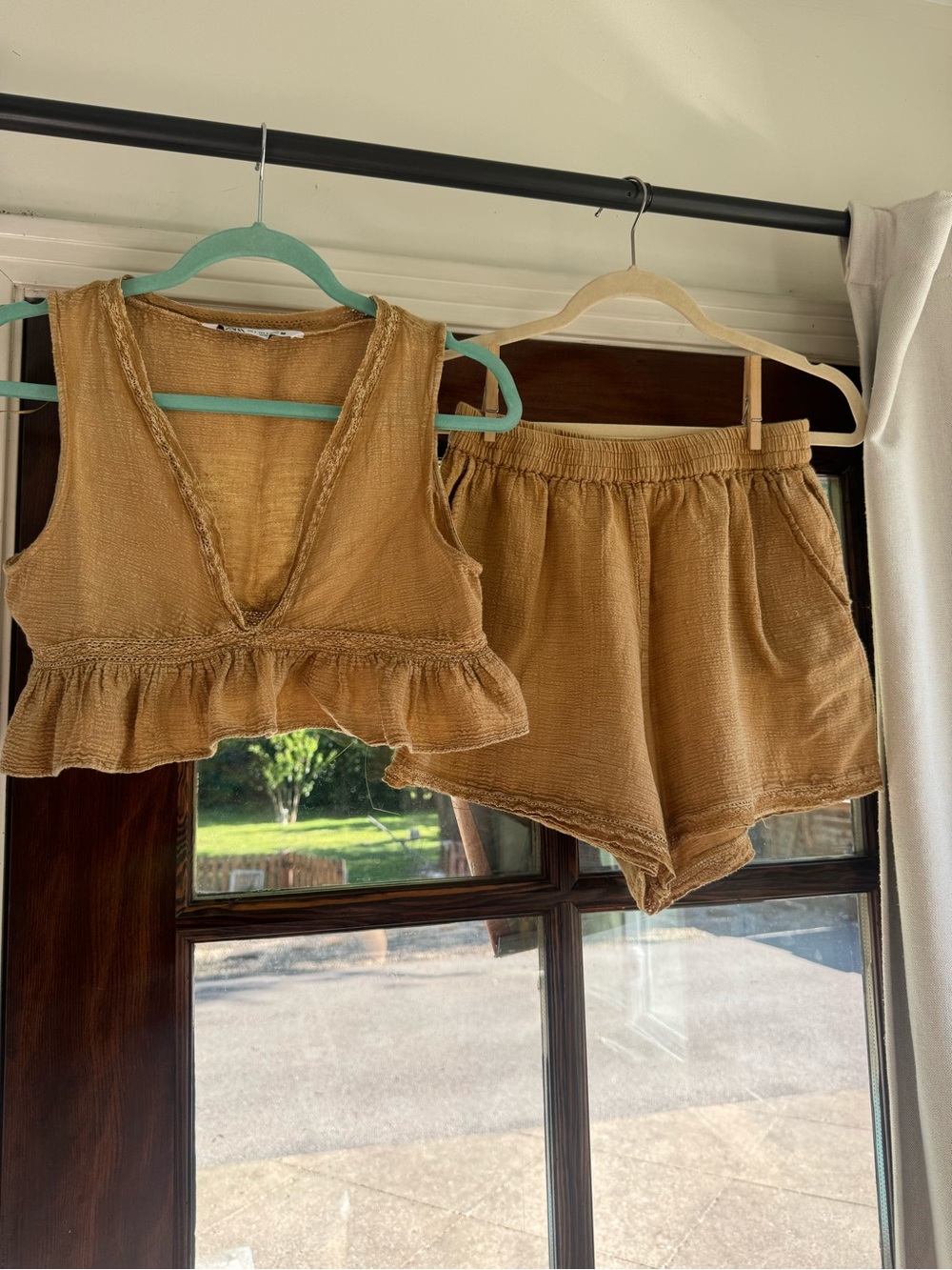 Zara Top and Shorts Set